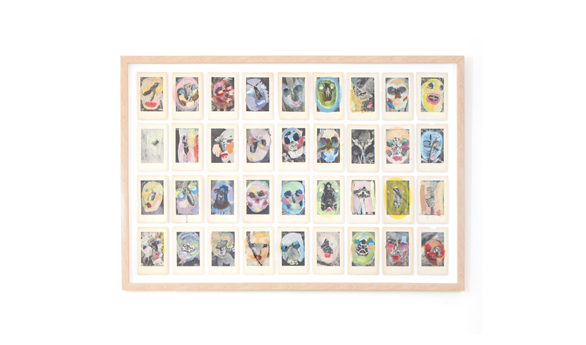 Synchronized systems | 2013 | Acrylic on individual book pages